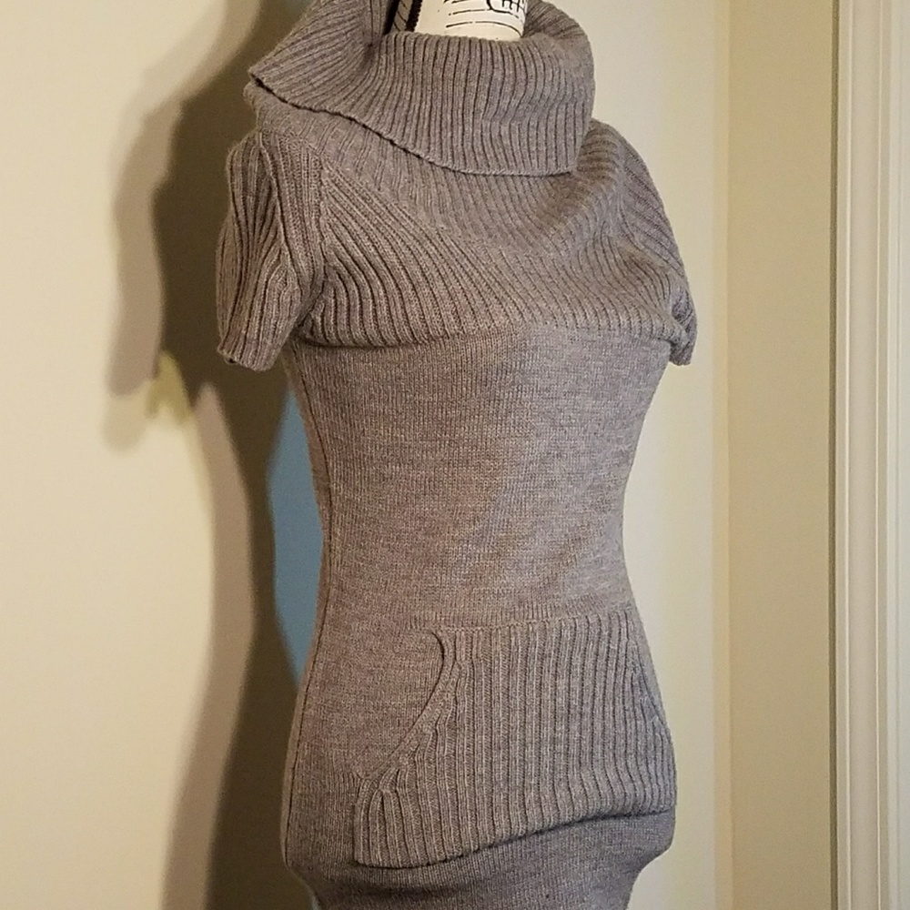 Cowl Neck Sweater Dress